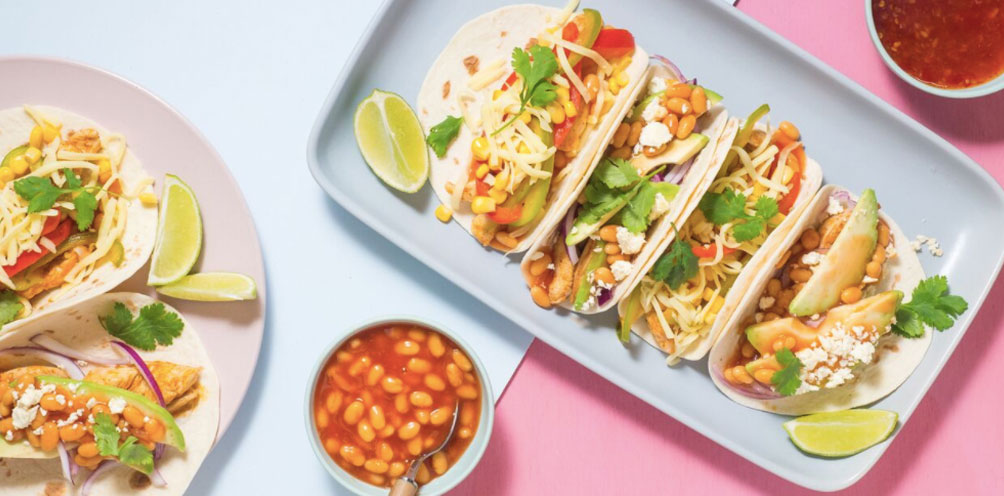 Chicken and Bean Tacos