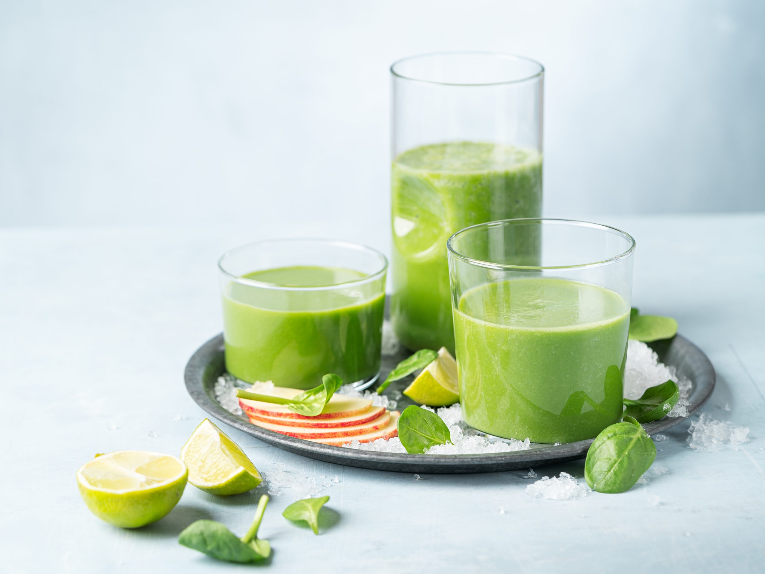 Peach and Pear Green Smoothie