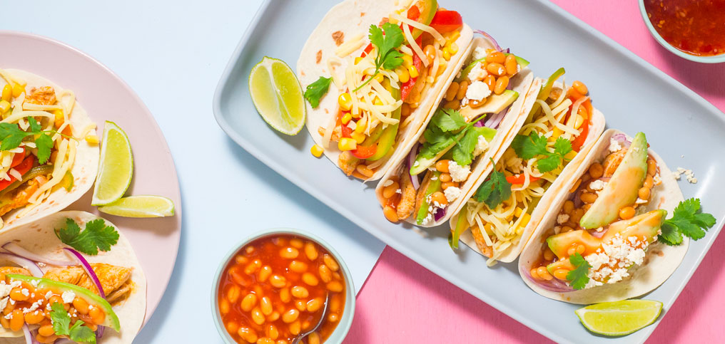 Chicken and Bean Tacos