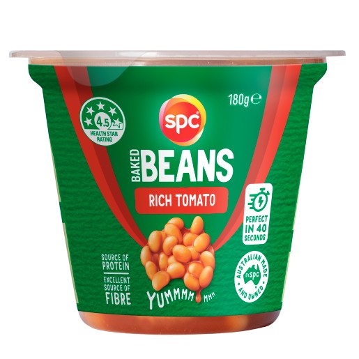 SPC Baked Beans Rich Tomato Snack Pot 180g
