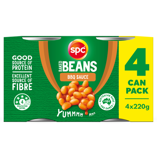 SPC Baked Beans BBQ Multipack 4x220g