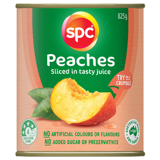 SPC Peaches Sliced in Juice 825g