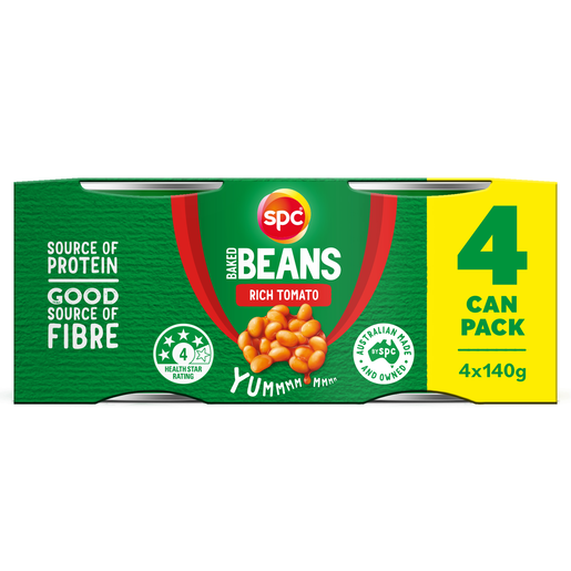 SPC Baked Beans Rich Tomato Multipack 4x140g