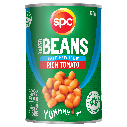 SPC Baked Beans Rich Tomato Salt Reduced 425g