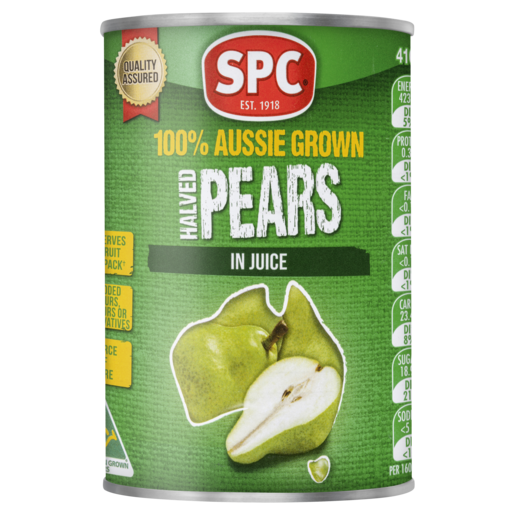 SPC Halved Pears in Juice 410g