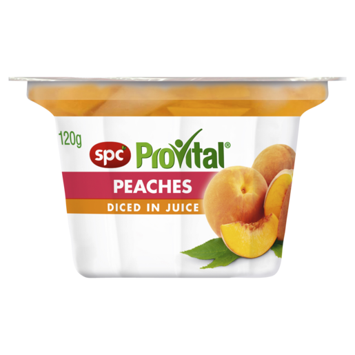 SPC ProVital Peaches Diced in Juice 120g