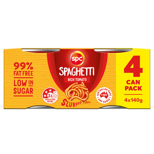 SPC Spaghetti Rich Tomato Multipack 4x140g
